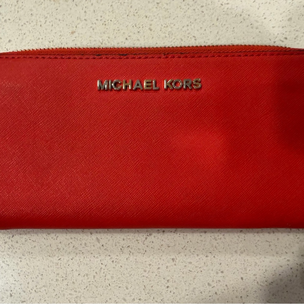 Michael Kors Vibrant Red Clutch